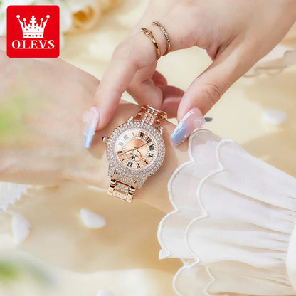 Diamond Éclat - Luxe Roman Dial Quartz Watch South Bay Evans General Store
