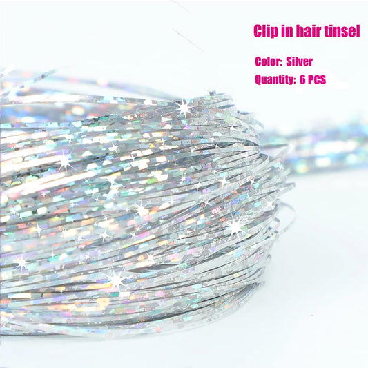 TwinkleGlow™ Tinsel Extensions 💫