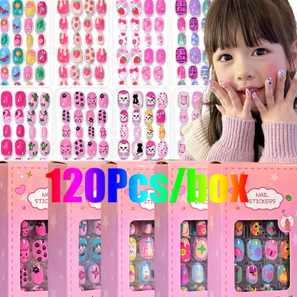 GlamTiny™ – 520 Sparkly Nail Stickers for Creative Kids 💅