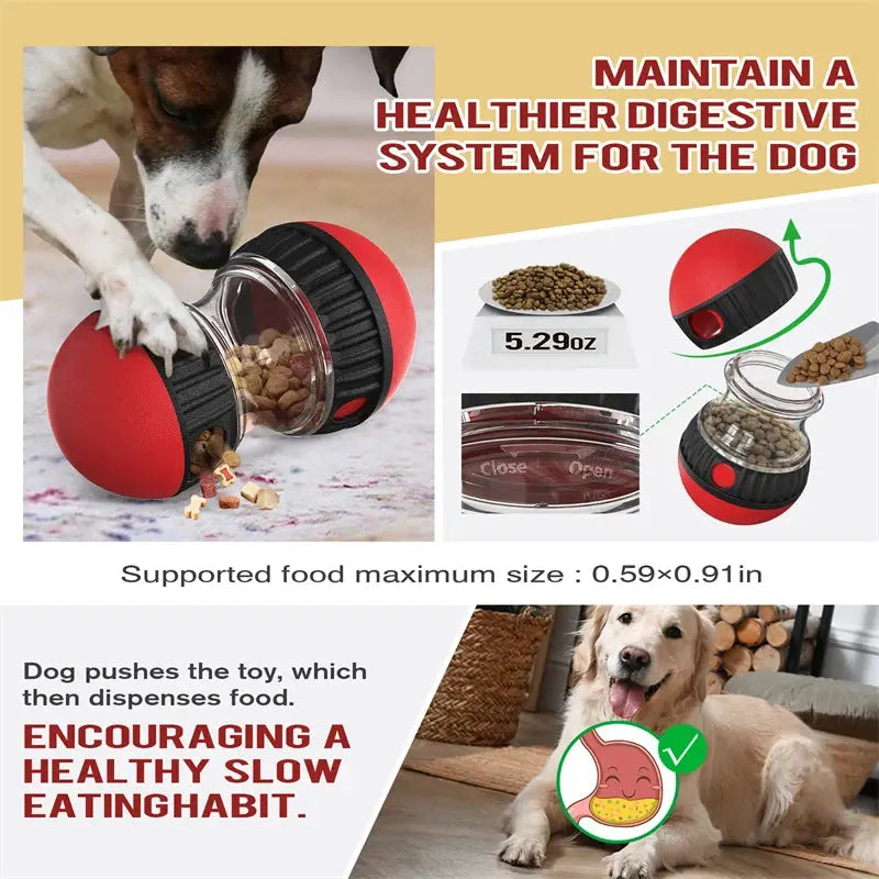 Dog Toys Increase Intelligence Elliptical Track Rolling Ball Leaky