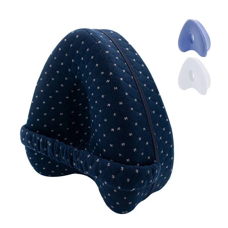 Almohada en forma de corazón para piernas, almohada para piernas de espuma viscoelástica de rebote lento, almohada para piernas con pellizco, almohada para piernas en forma de corazón