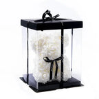1pc 20cm Rose Bear Artificial Foam Flowers Bear Romantic Creative