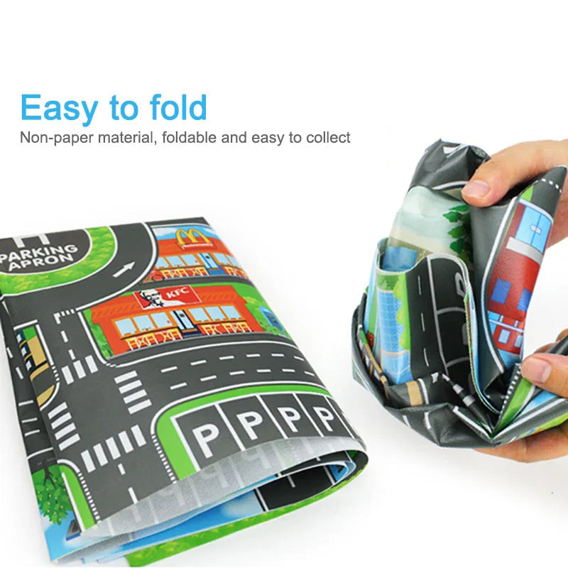 Kids City Map Toys Car Parking Road Map Alloy Toy Model Car Climbing AliExpress
