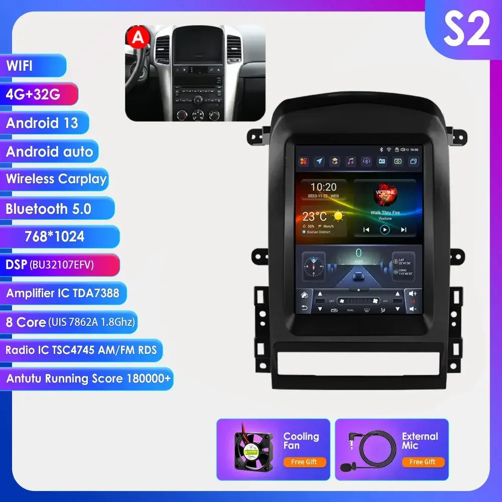Chevrolet Captiva Sport 2006 - 2012 Multimedia Hizpo Auto Radio Global Store