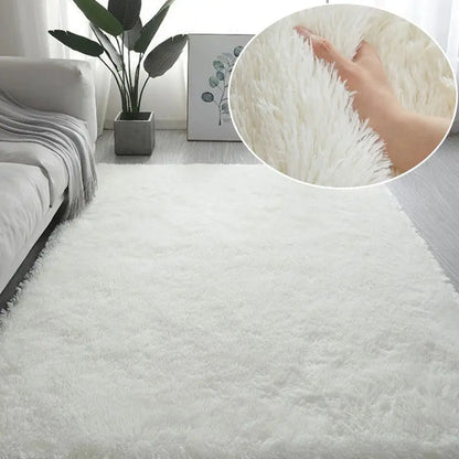 RainbowCloud Plush Rug – Soft, Fluffy & Vibrant! Happier so luckly Store