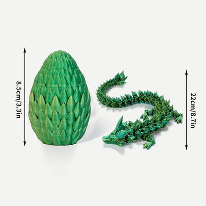 FlexiCrystal Dragon: 3D-Printed Magic in Motion Creatinglife Store