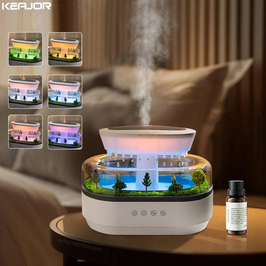 Raindrop Glow – Humidifier & Ambient Light in One Keajor Appliances Store