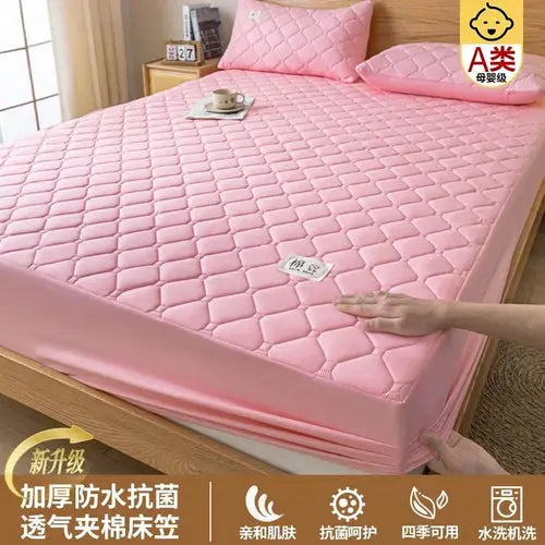 Funda protectora lavable acolchada, impermeable y antipolvo para colchón