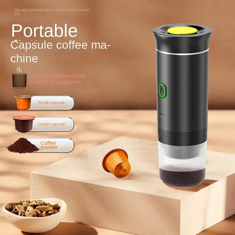 Portable Wireless Electric Espresso Coffee Machine For Travel &Car