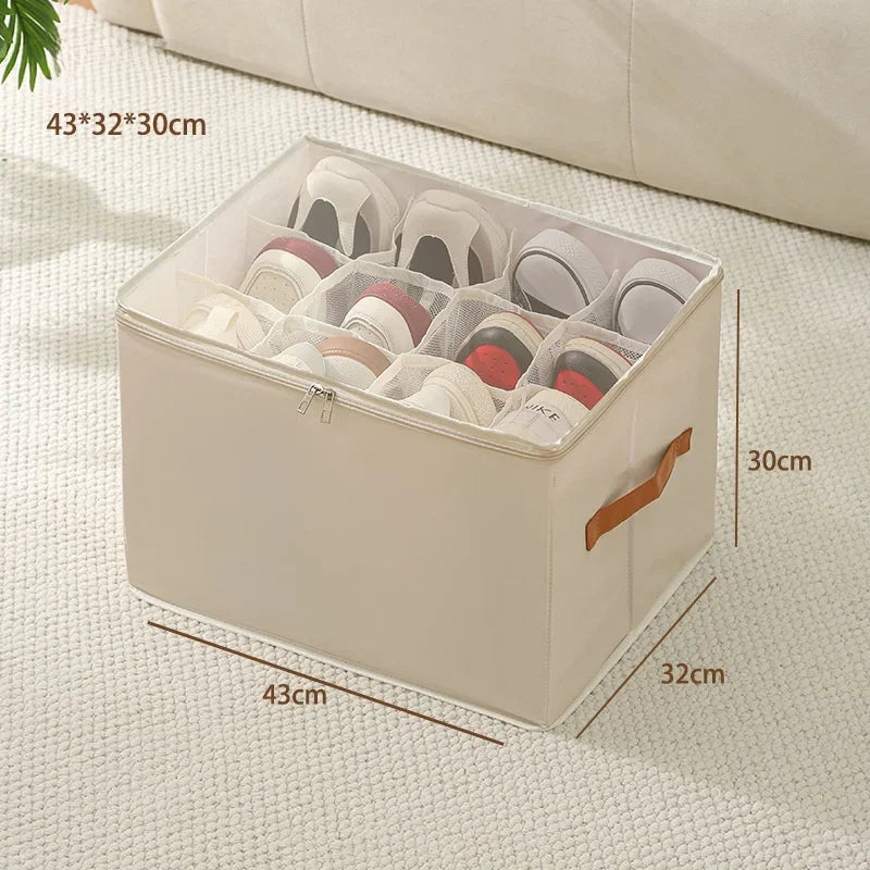 Neat Feet: Fabric Shoe Organizer Storage Box