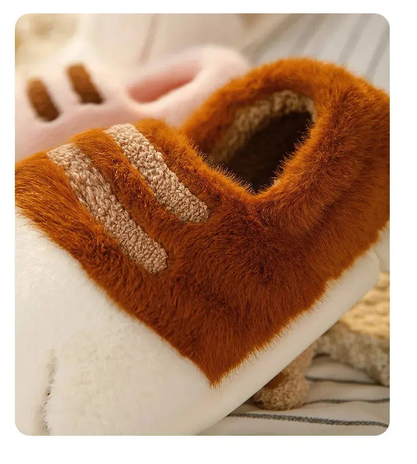 New arrival cat foot slippers women cushiony indoor outdoor shoes
