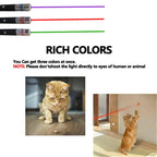 2-in-1 Mini Laser Pointer, LED Pet Training Flashlight, Scratching Toys for Pets and Cats, Christmas Gifts Shop1104384033 Store