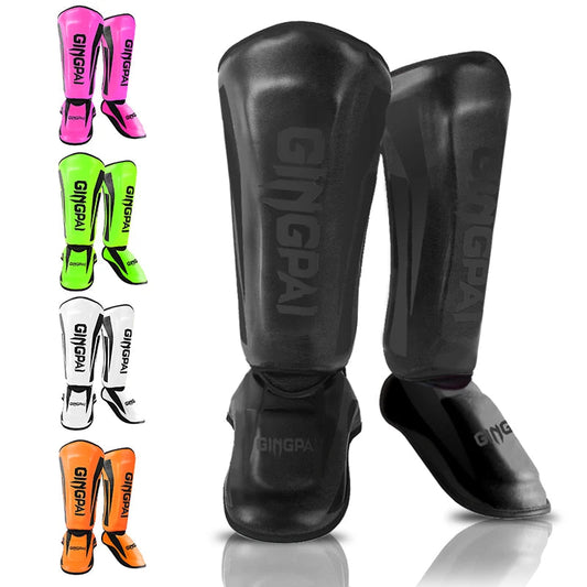 Kickboxing Boxing Shin Guard Pads Muay Thai Martial Arts Sanda Wushu Leg Protector Taekwondo Ankle Guards Stone's Store
