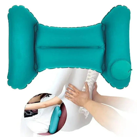 Inflatable Travel Pillow Back Lumbar Support Air Cushion Neck Waist