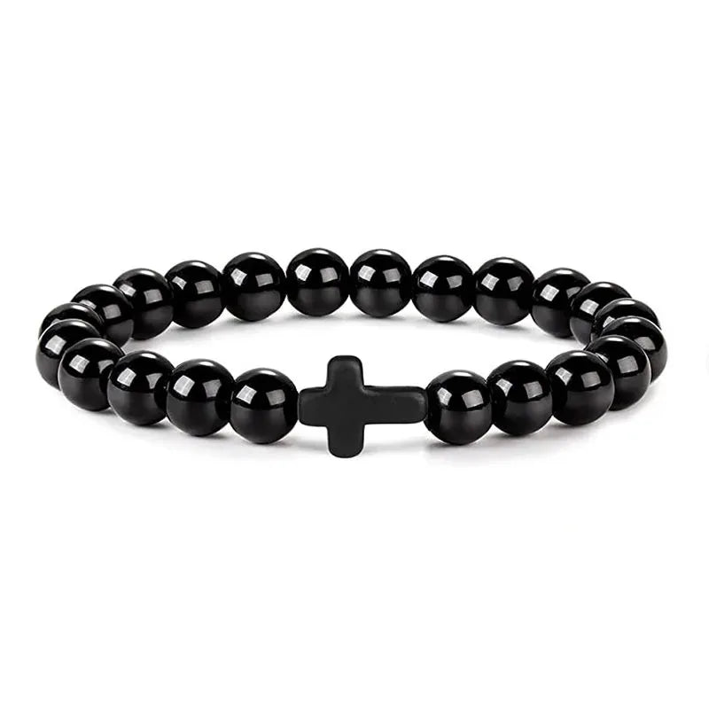 Men's Prayer Onyx Meditation Beads Bracelets Stone's Store