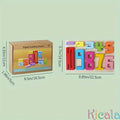 Stack & Learn: Wooden Montessori Number Blocks