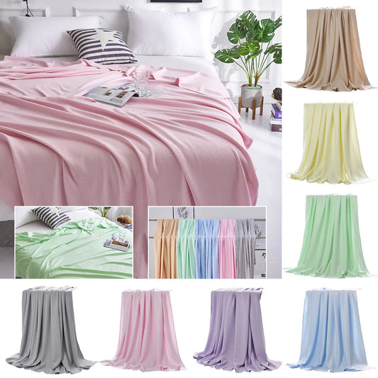 Cooling Blanket Summer Cool Quilt Home Air Conditioner Quilt Bamboos Fiber Heat  Absorption Light Thin Breathable Skin-friendly