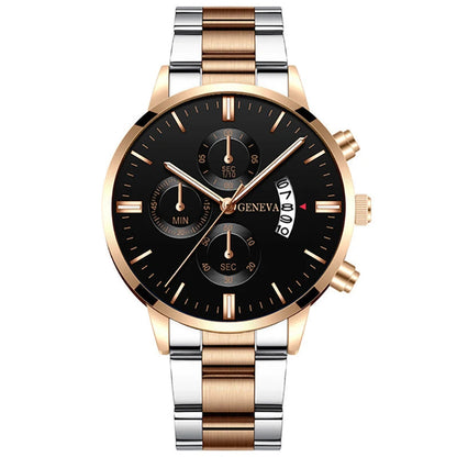 Fashion Men Stainless Steel Watch Luxury Calendar Quartz Men Watches Store