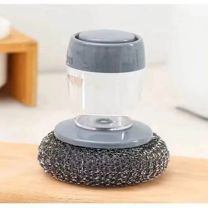 Kitchen Soap Dispensing Palm Brush Cleaner Push-type Brush Kitchen Detergent Tools Shop1104358116 Store