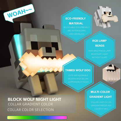 BlockBuddy™ Wolf Lamp 🎮✨ — Brighten Your Gaming Space