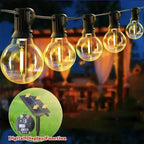 G40 Solar String Lights Outdoor Solar Globe String Bulb Patio Hanging Lights Waterproof Garden Pergola Bistro Deck Decor 8Mode TTROLLS Lamps Store