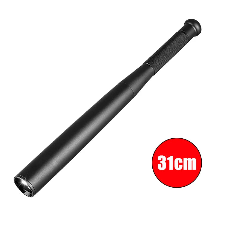 Baseball Bat LED Flashlight Waterproof Super Bright Baton Aluminium Alloy Torch For Emergency Self Defense Anti Riot Equipment
