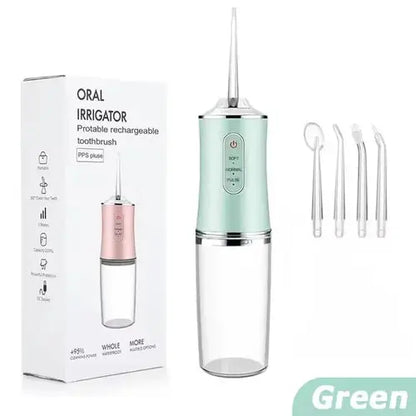 New Oral Irrigator Portable Dental Water Flosser USB Rechargeable AliExpress