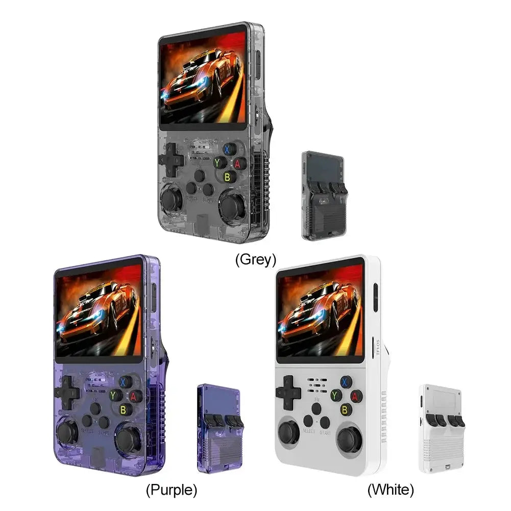 Consola de videojuegos retro portátil R36S Sistema Linux IPS de 3,5 pulgadas