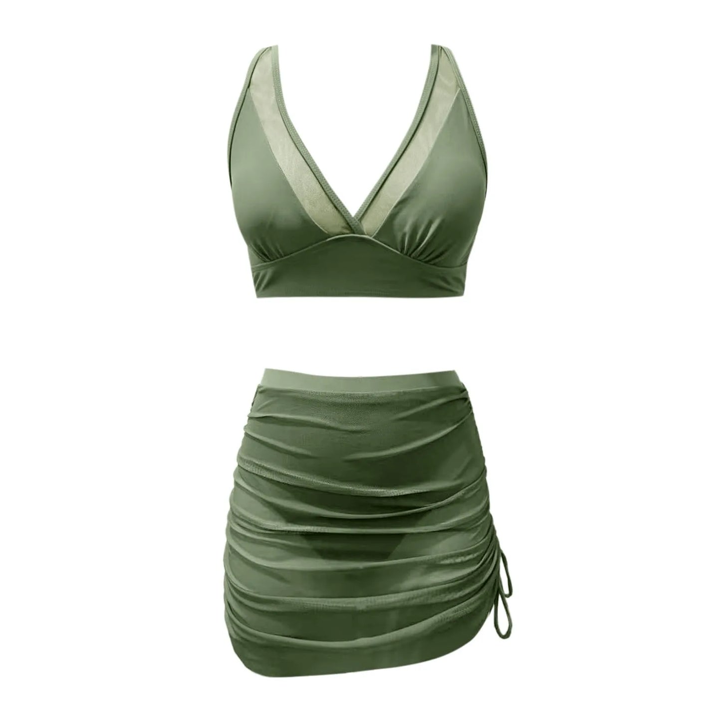 Glam Sheer Skirt Bikini Set