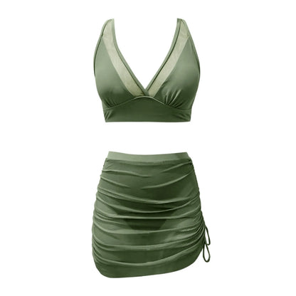 Glam Sheer Skirt Bikini Set