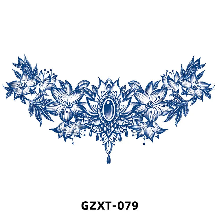 New Wholesale Juice Chest Stickers Tattoo Herbal Semi-permanent Back Tatoo Wings Tattoo Stickpaper WAM-girl Store Store