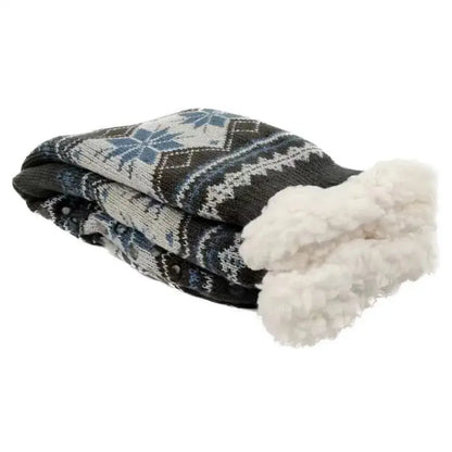 Winter Socks Mens Fluffy Warm Short Plus Velvet Soft Thermal Non Slip