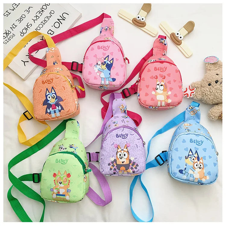 Bluey Kids Mini Crossbody Bag – Lightweight Cartoon Shoulder Bag