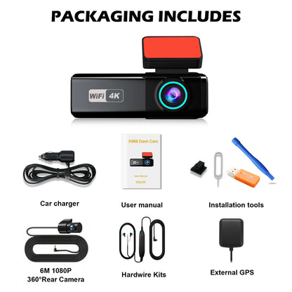 DriveCam Guardian Elite: 4K UHD Dual Lens Dash Cam