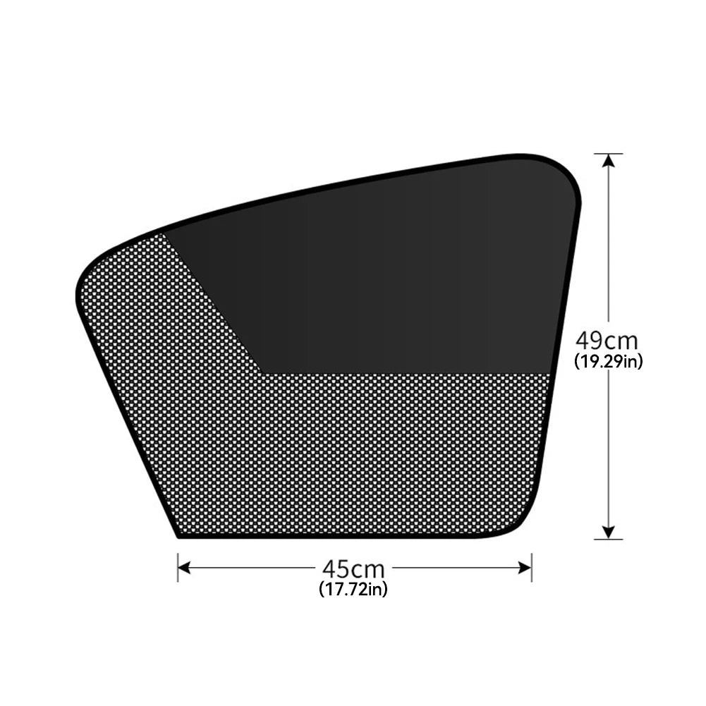 Parasoles magnéticos universales para ventanas de coche, cortinas de doble capa para privacidad en el coche, parasol protector de verano para camping, siestas y dormir.
