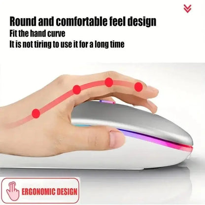 Wireless Mouse Gaming Mouse Backlight USB Compatible RGB Rechargeable AliExpress