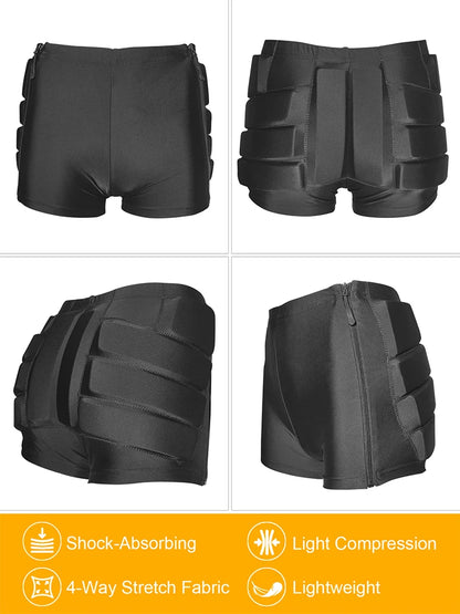 AVIVOR Padded Figure Skating Shorts Crash Butt Pads for Hips Tailbone Unisex Ice Sports