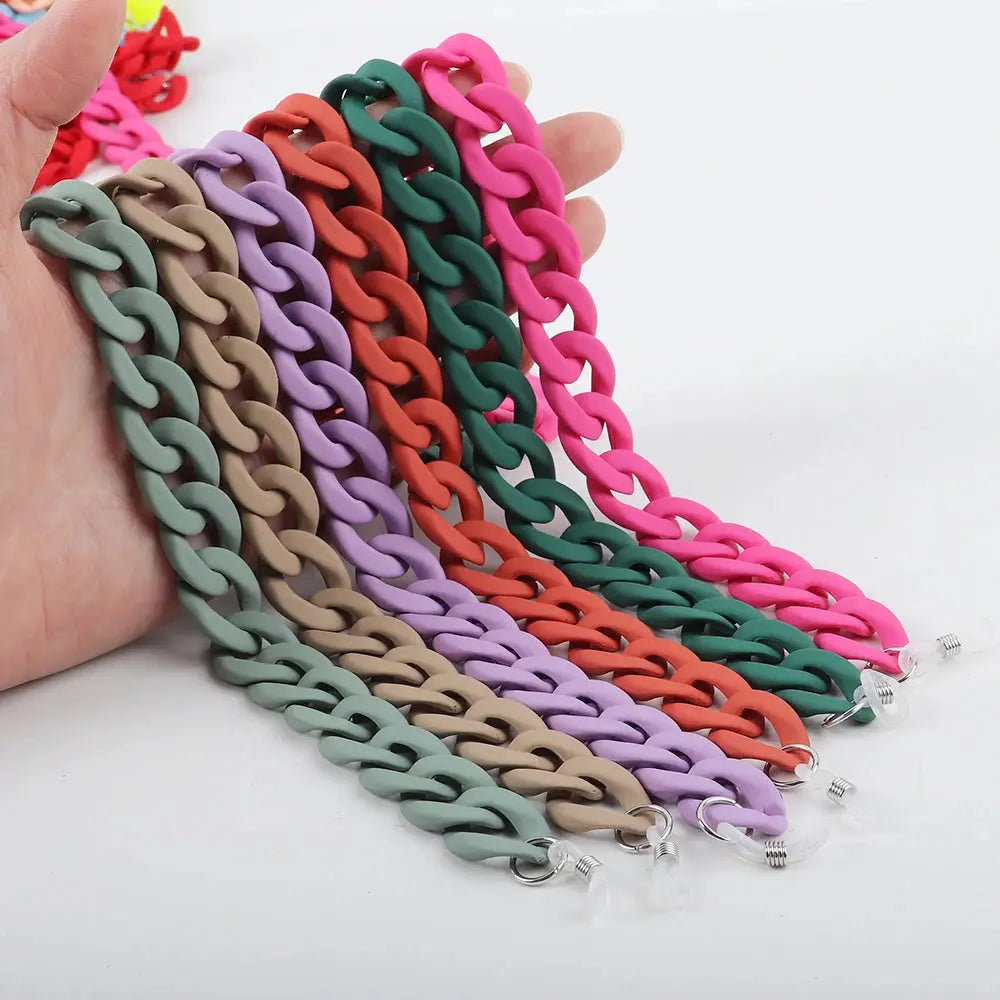 FishSheep Fashion 2022 New Acrylic Sunglasses Chains Lanyard For Women