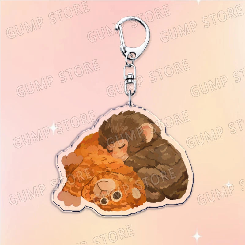HugMonkey™ 3D Keychain 🐒💖 — Cute Clip-On Companion
