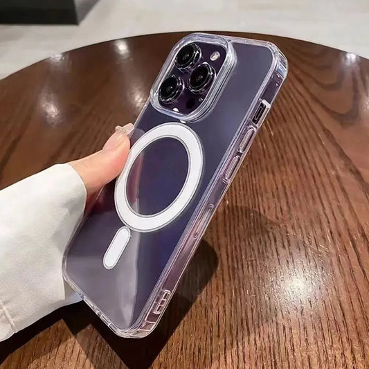 Clear For Magsafe Magnetic Wireless Charging Case For iPhone 15 14 13 AliExpress