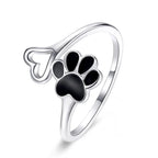 Adjustable Rings Real 925 Sterling Silver Stackable Engagement Zircon Open Size Rings For Women Jewelry big nose Official Store