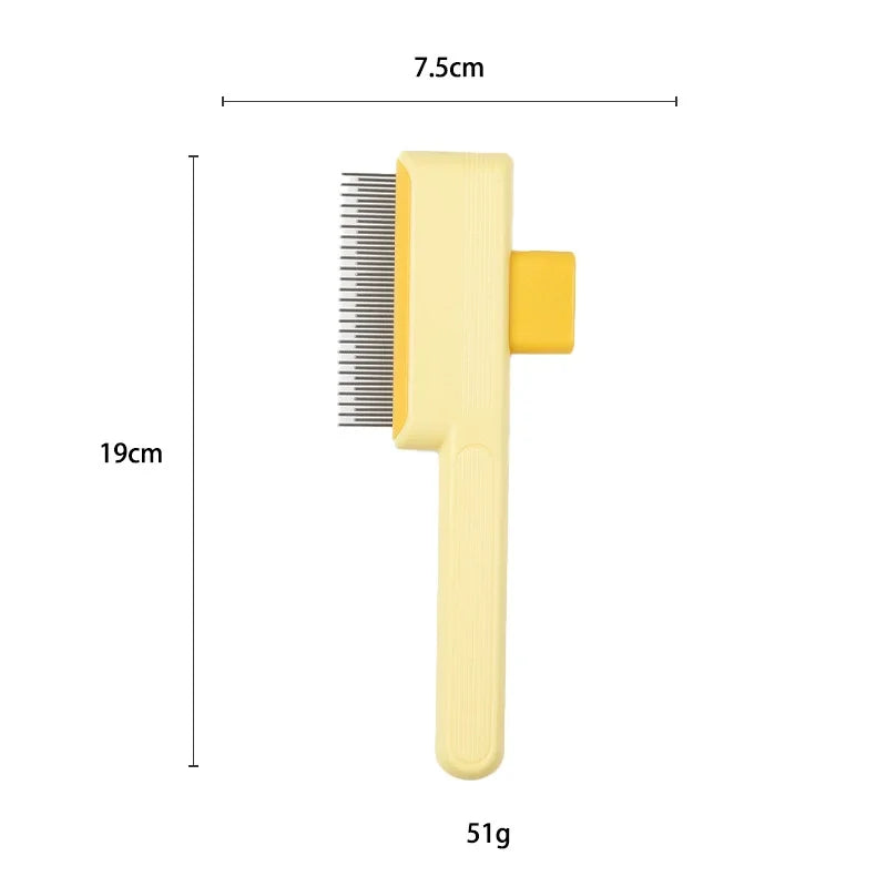 Pet Hair Shedding Comb Easy Care Efficient Portable Grooming Beauty Tool One - Click Depilation Pet Comb Flea Comb