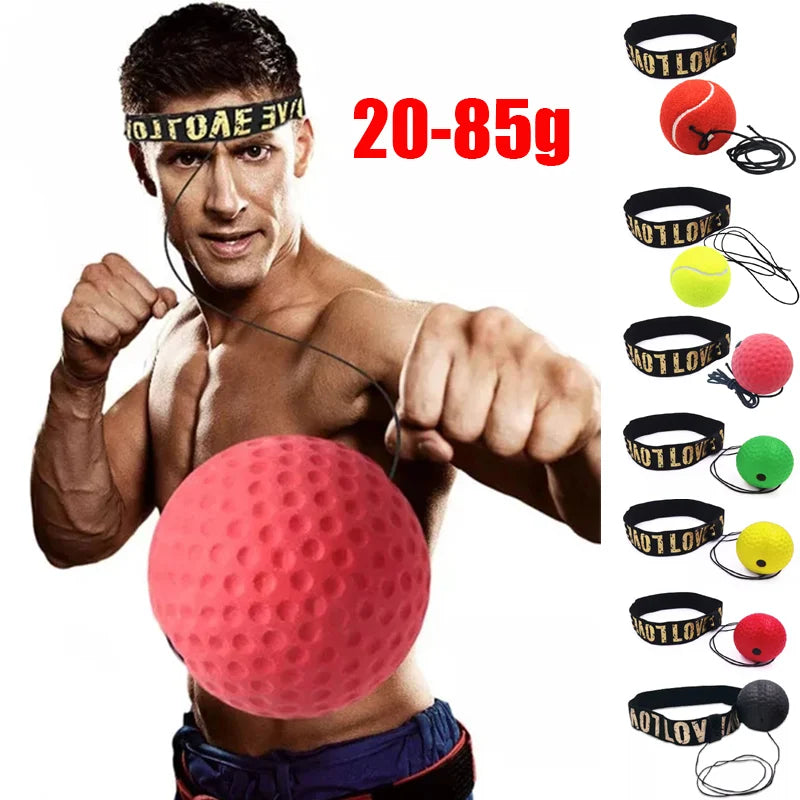 Boxing Speed Ball Head-mounted PU Punch ball MMA Sanda Training Hand
