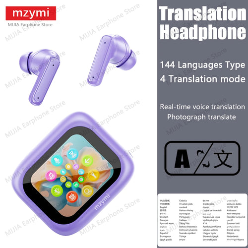 mzymi Full In Touch Screen Headphone ANC E18 Pro Bluetooth Earphone AliExpress