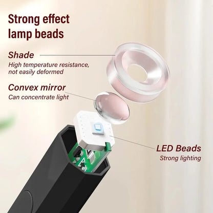 YIKOOLIN Mini Nail Lamp with LED Display Portable Mini UV Light for Gel Nails with 2 Timers Fast Charging Small UV Light YIKOOLIN Official Store