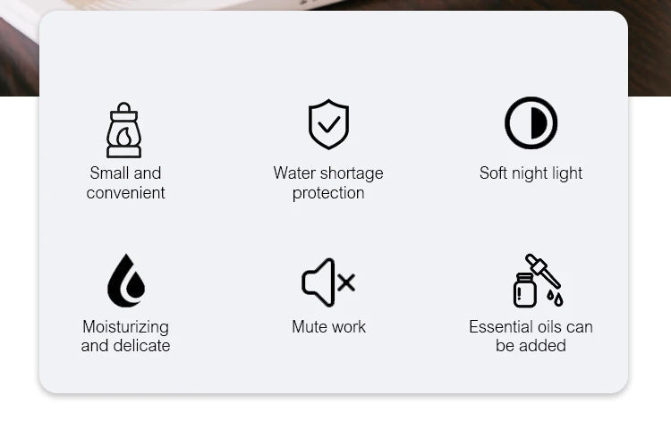 KINSCOTER Portable Mini Aroma Diffuser USB Air Humidifier Essential Oil Night Light Cold Mist Maker Sprayer for Home Gift HUMI Store