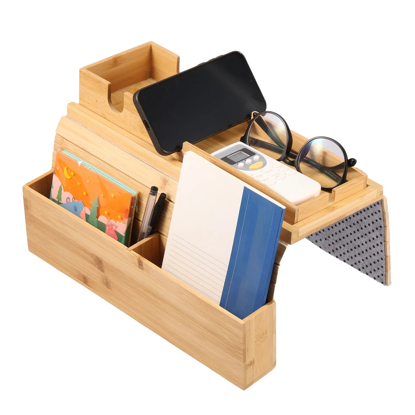 SipEase™ Wooden Couch Cup Holder – Spill-Free Relaxation