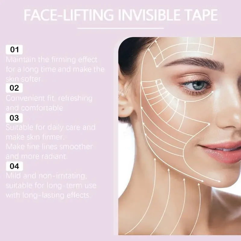 VLift™ Invisible Tape ✨ — Instant Slim Face Effect