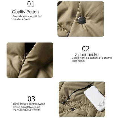 Cozy Comfort Anywhere: The USB-Heated Blanket You Can Wear La Familia Es Feliz Store