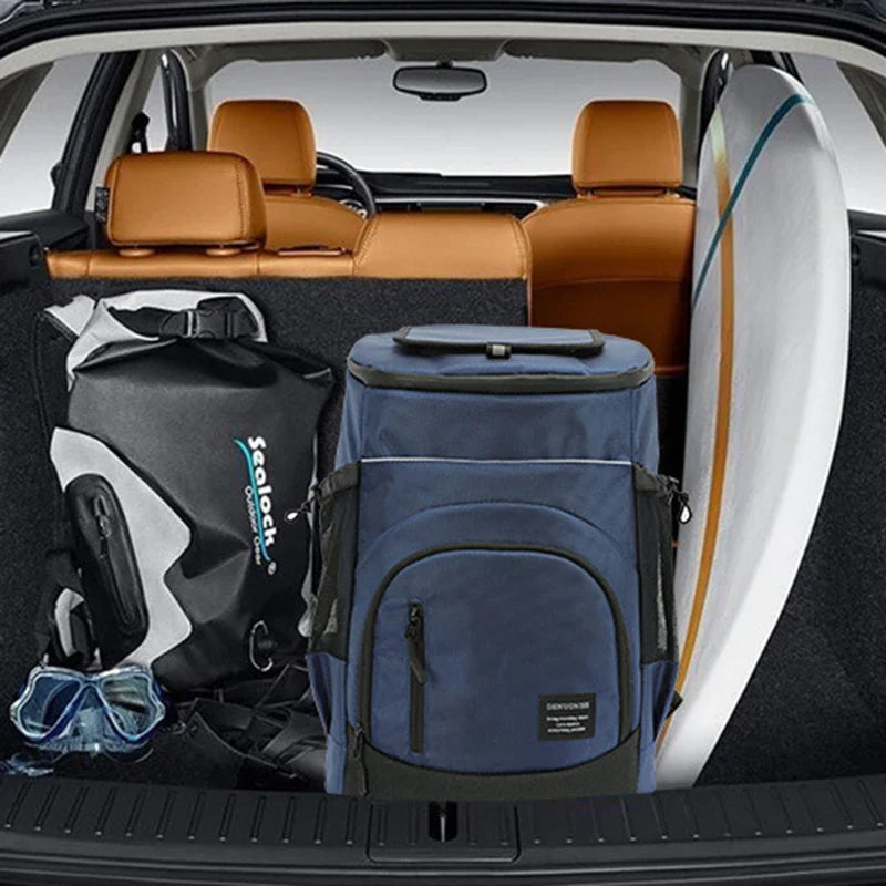 Mochila isotérmica de gran capacidad (30 litros) – Perfecta para viajes, playa y aventuras al aire libre